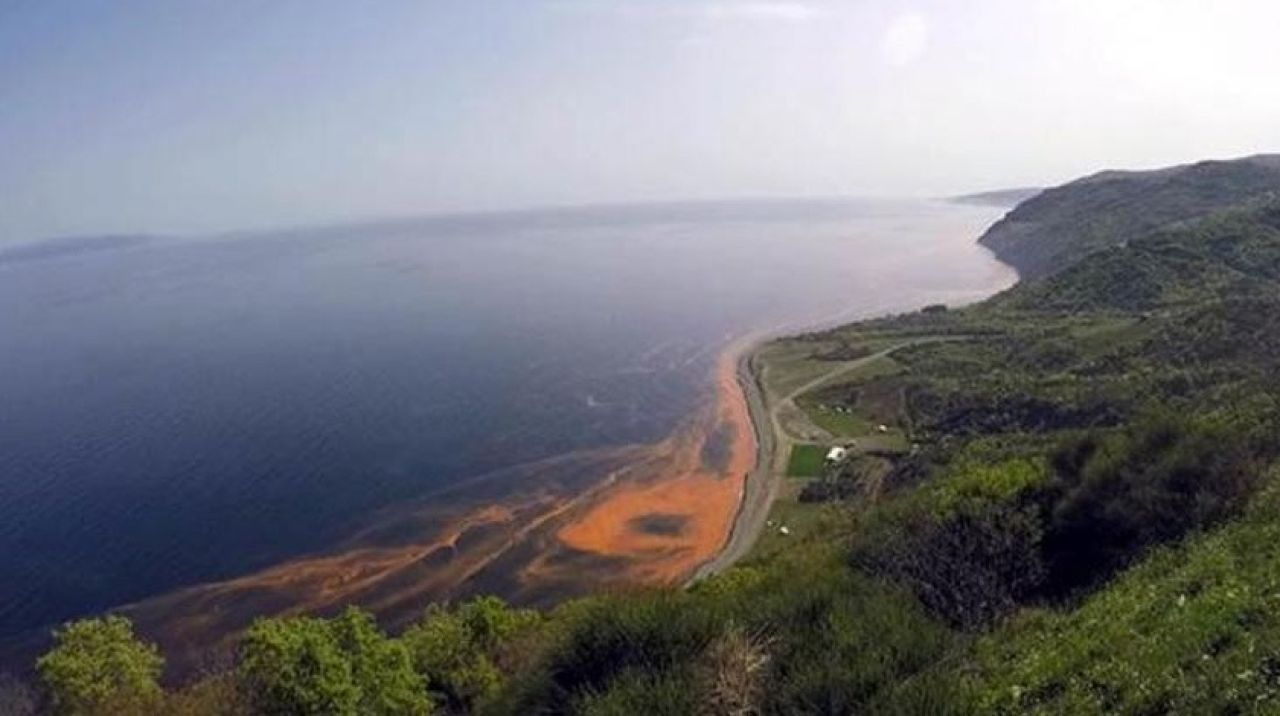 Marmara Denizi'nde şaşırtan görüntü