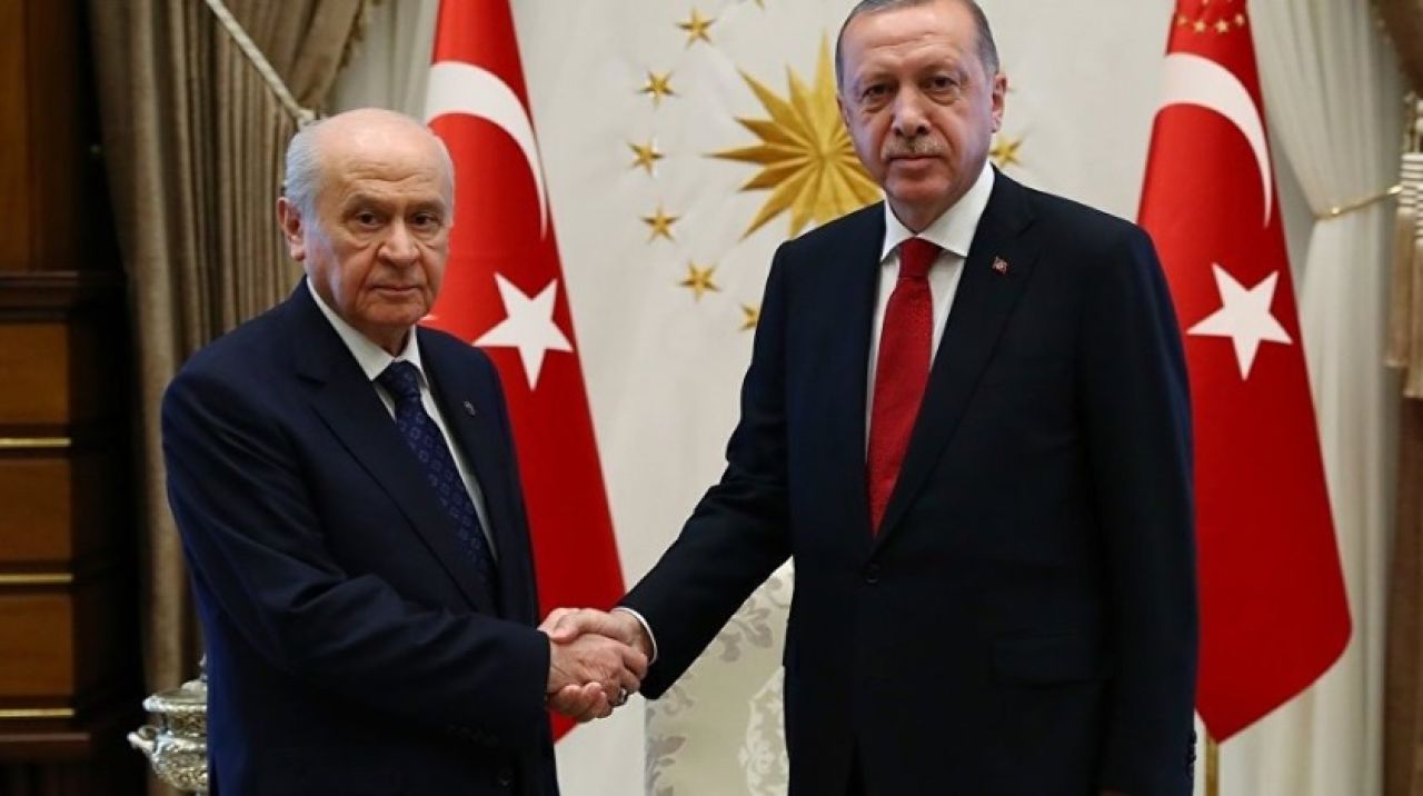 MHP Lideri Devlet Bahçeli, Cumhurbaşkanı Erdoğan ile bir araya geldi