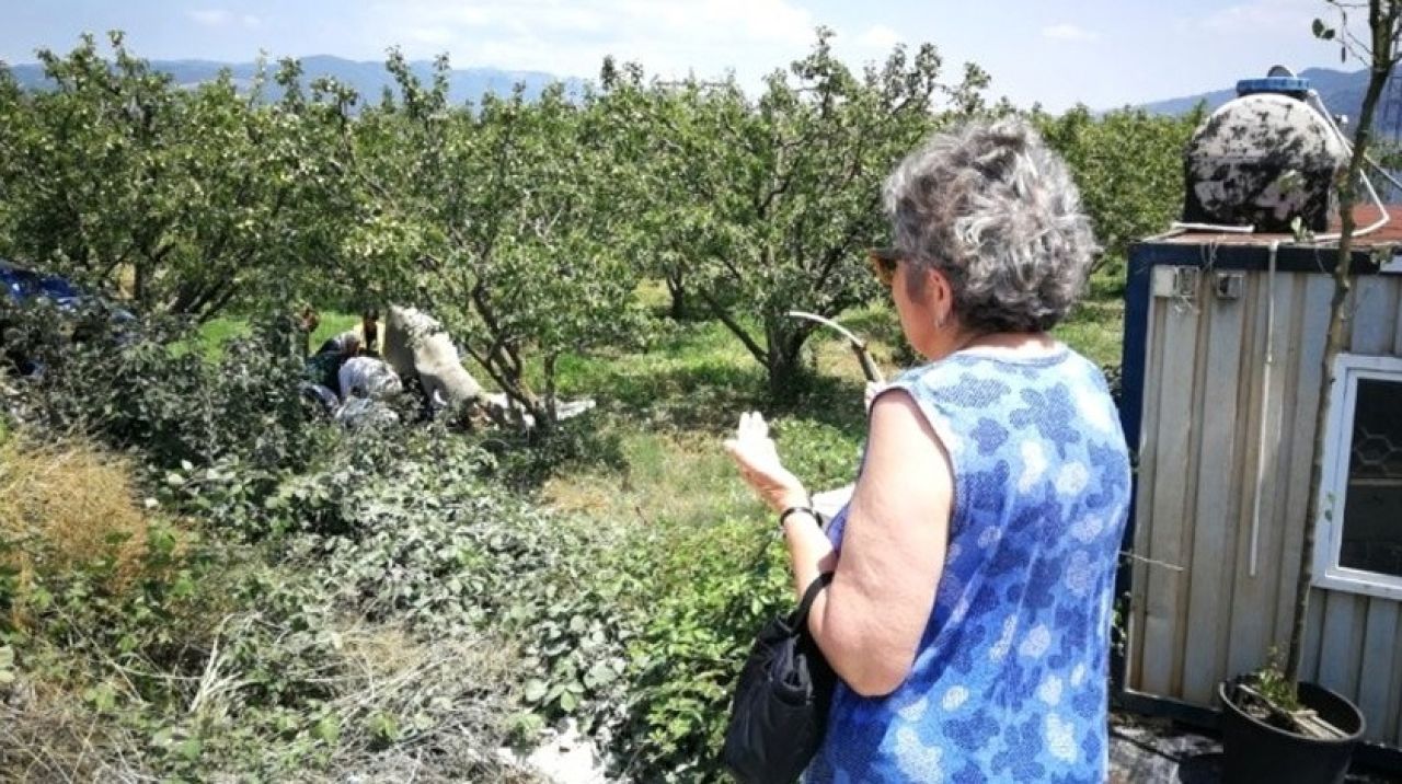 Korkunç manzarayı gören kadın dua etti