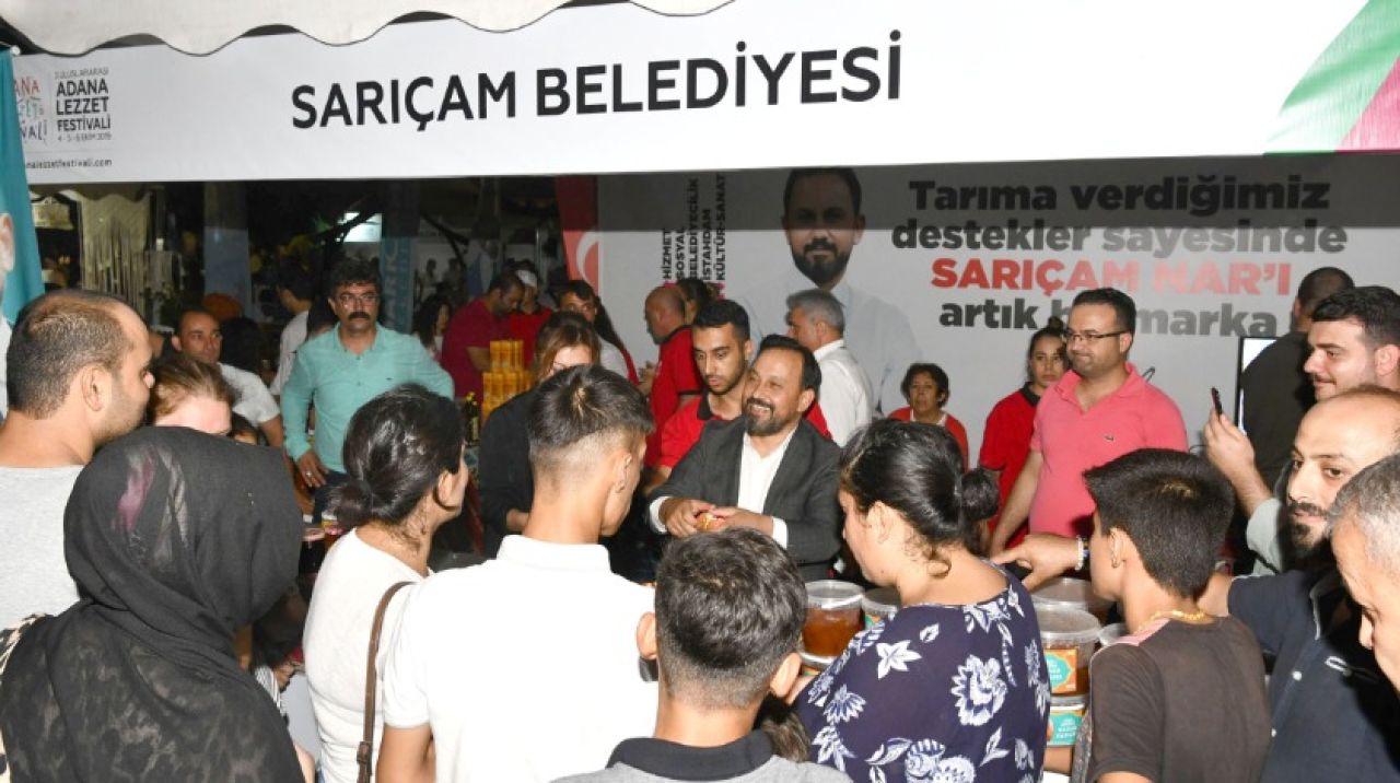 Sarıçam Belediyesi Standına Lezzet Festivali'nde büyük ilgi