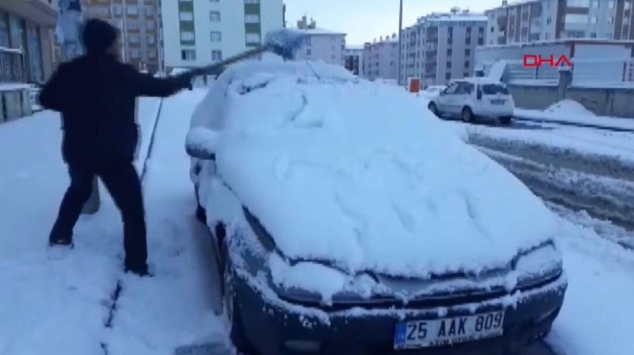 Kent beyaza büründü! Güne böyle başladılar