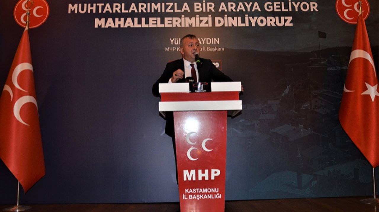 MHP Kastamonu İl Başkanlığı muhtarlarla bir araya geldi