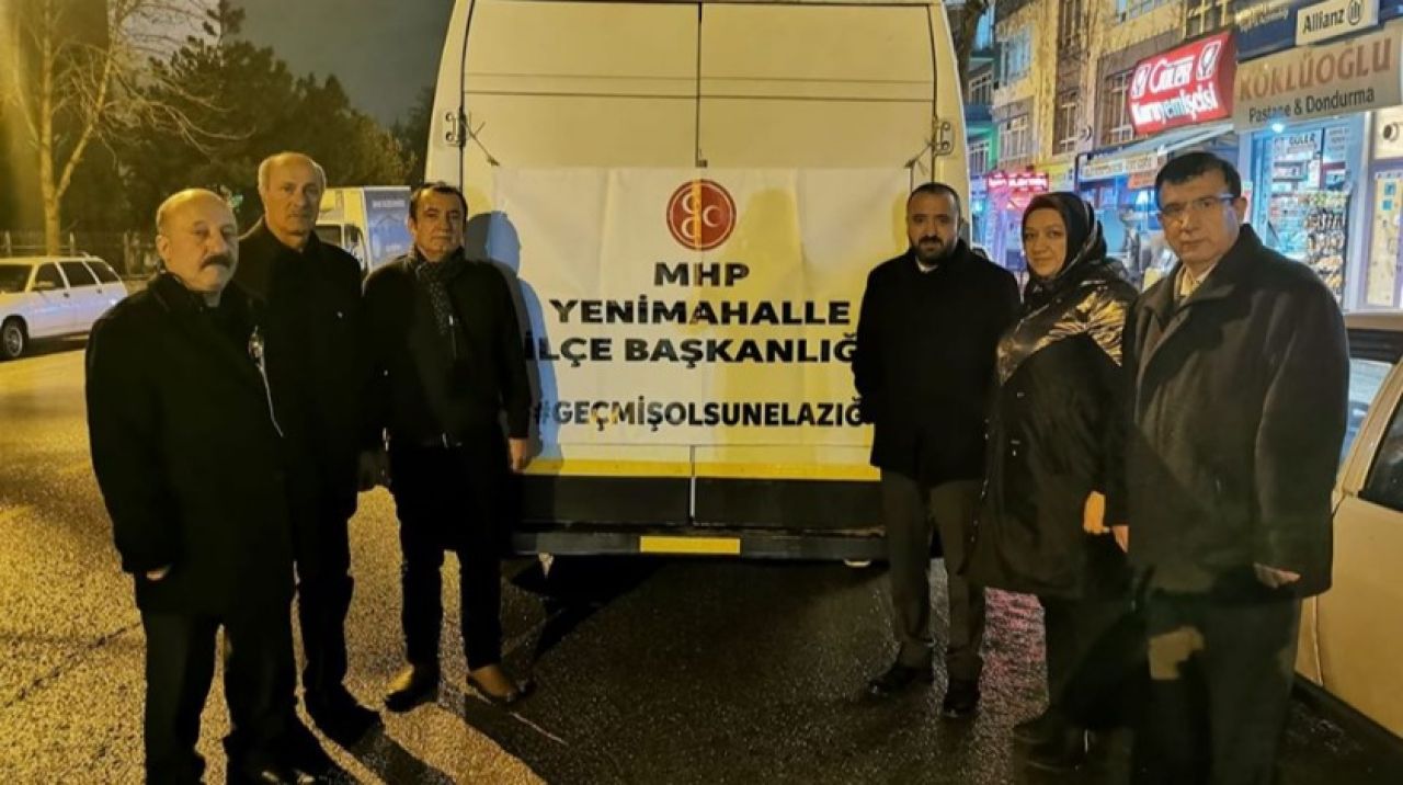 Yenimahalle MHP’den depremzedelere yardım eli