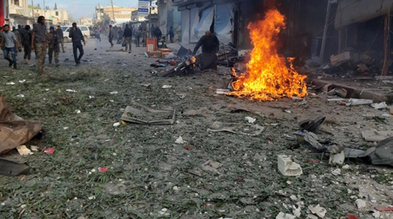 Tel Abyad'da bombalı saldırı! Ölü ve yaralılar var