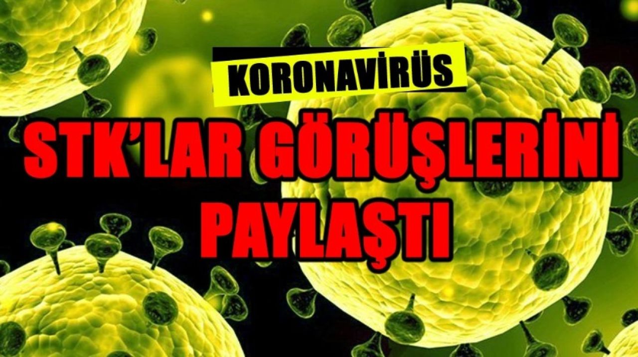 STK'lar koronavirüsler ilgili görüşlerini paylaştı