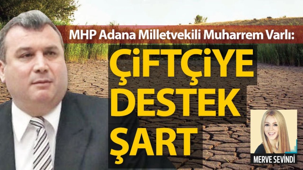 MHP Adana Milletvekili Muharrem Varlı: Çiftçiye destek şart