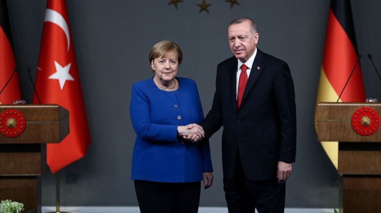 Cumhurbaşkanı Erdoğan, Merkel ile görüştü