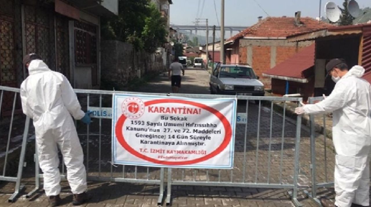 İzmit’te 2 sokak karantina altına alındı