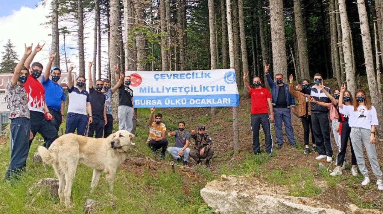 Ülkü Ocaklarından örnek davranış: 'Çevrecilik Milliyetçiliktir'