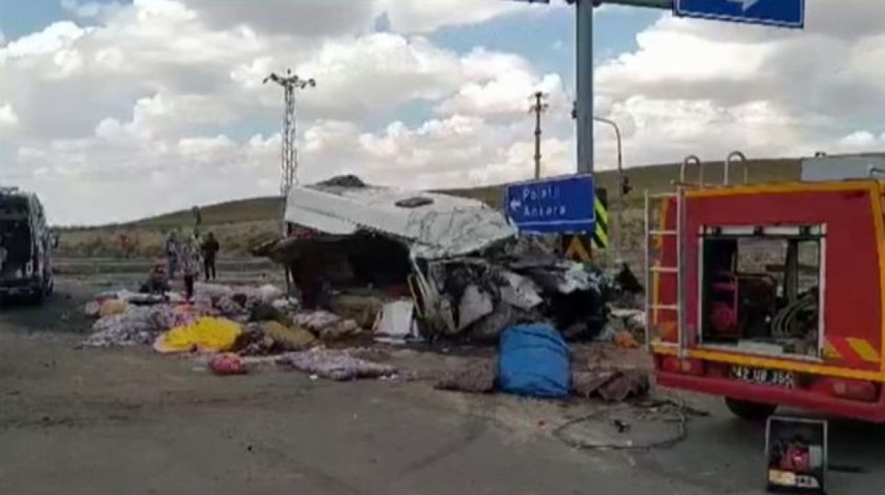 Konya'da art arda feci kazalar! Çok sayıda ölü ve yaralı var