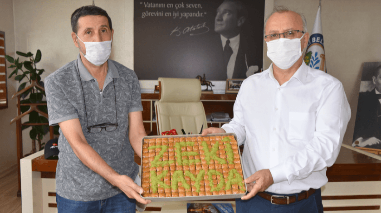 Şehit Ailelerinden Başkan Kayda’ya baklavalı teşekkür