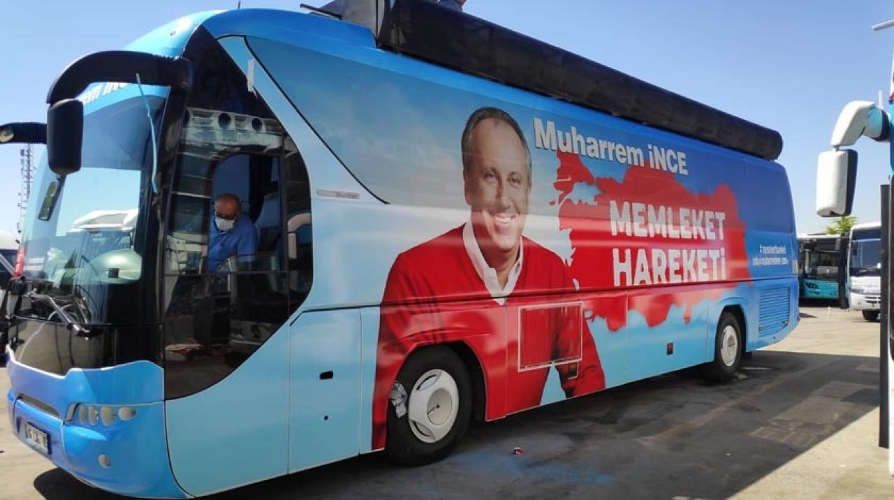 Memleket Hareketi başlatan Muharrem İnce’nin otobüsleri hazır