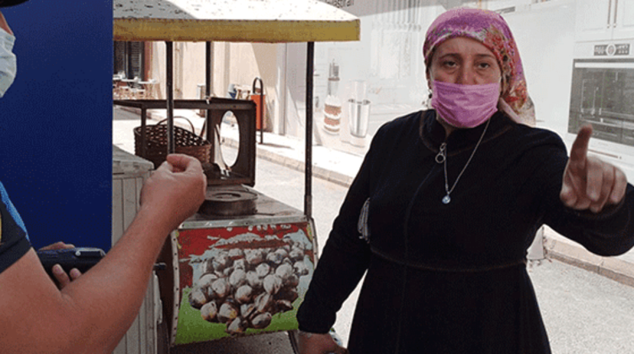 Maske takmayan kadından polise küstah sözler!