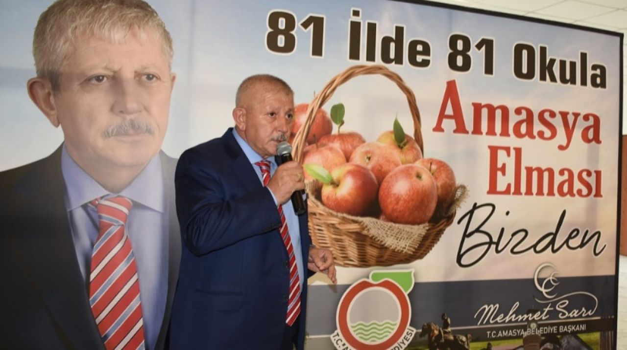 Başkan Sarı'dan 81 ilde 81 okula Amasya Elması