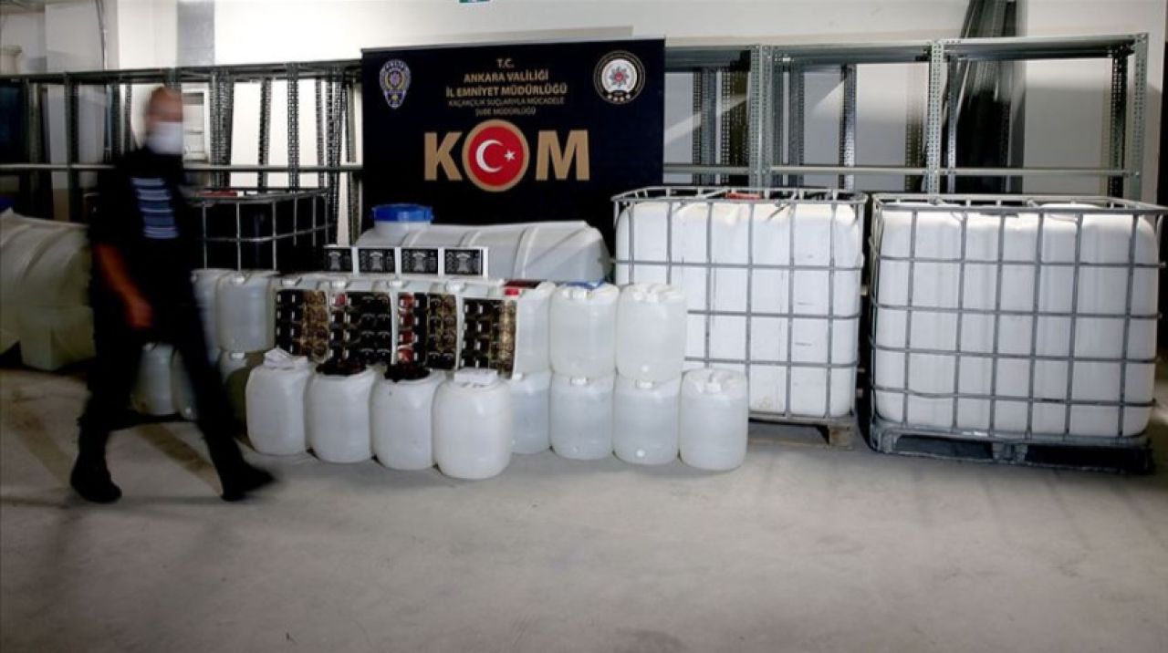 'Bu yıl 1 milyon 20 bin 819 litre kaçak içki ele geçirildi'