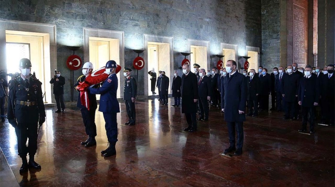 Atatürk'ün vefatının 82'inci yılı: Devletin zirvesi Anıtkabir'de...