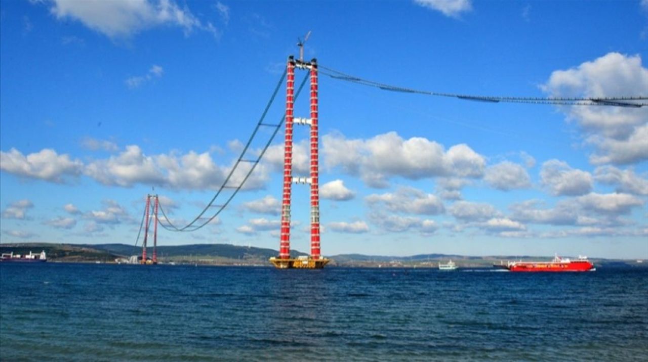 1915 Çanakkale Köprüsü'nde kedi yolu tamamlandı