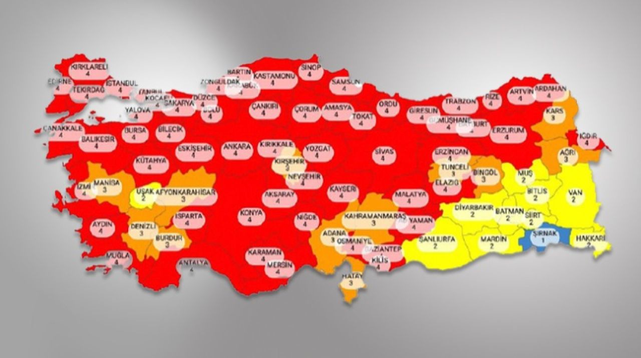 Cumartesi kısıtlamaları geri döndü! 58 il kırmızı kategoride