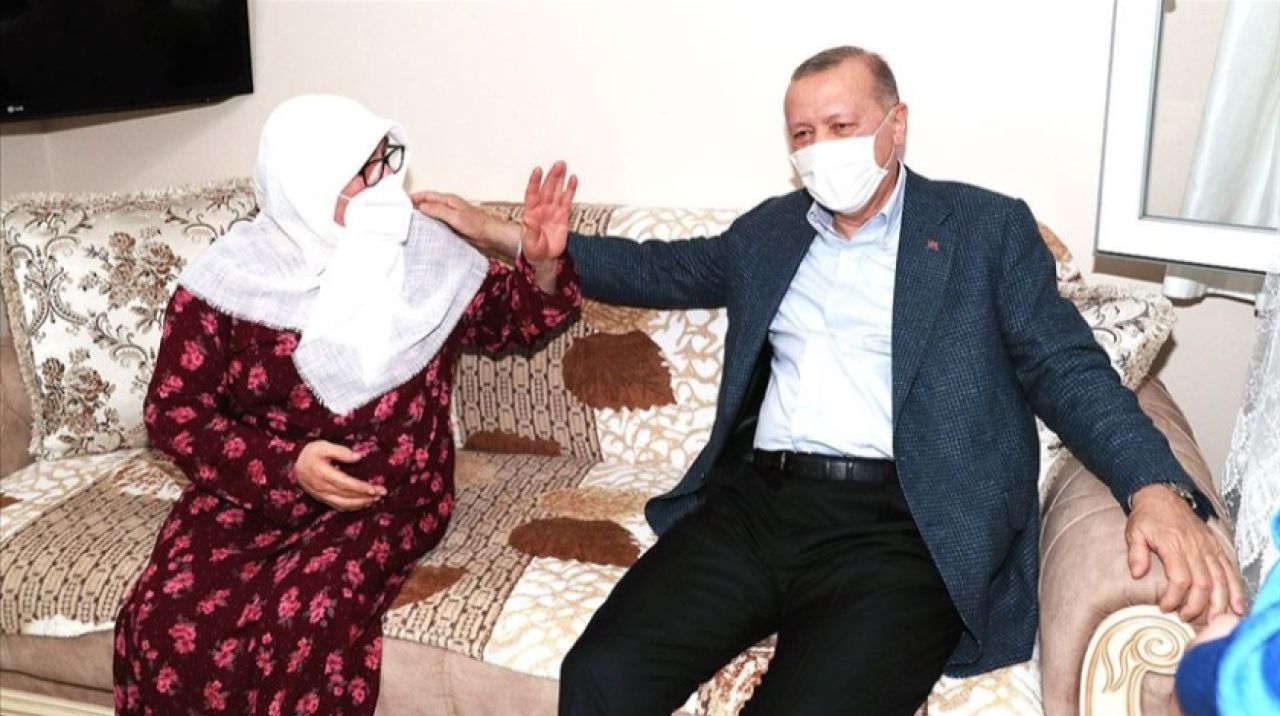 Erdoğan, Mahruze Keleş'i ziyaret etti