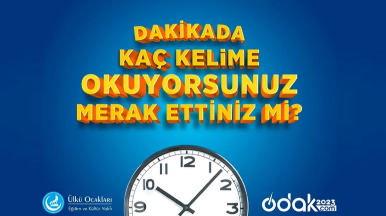 Ülkü Ocaklarından anlayarak hızlı okuma yazılımı: Odak 2023