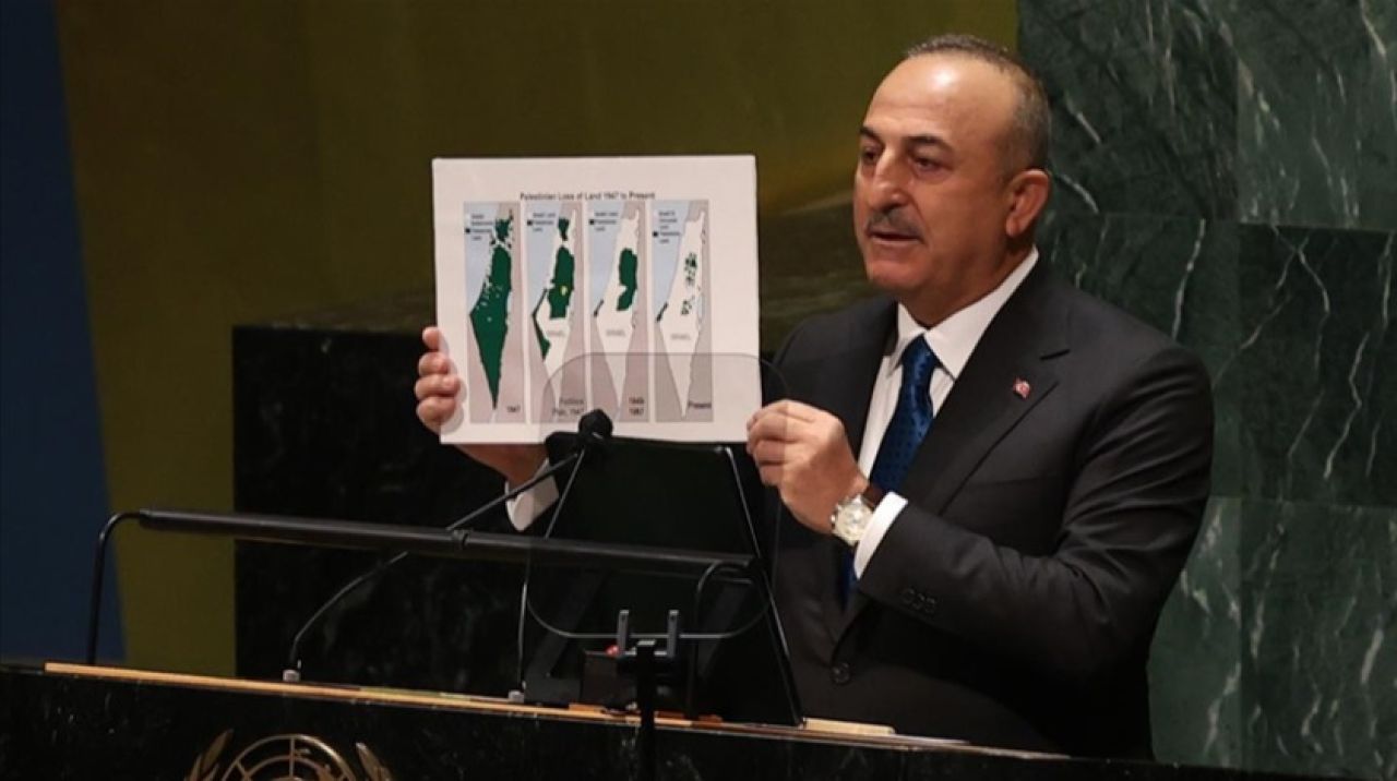 Çavuşoğlu, BM Filistin oturumunda konuştu!