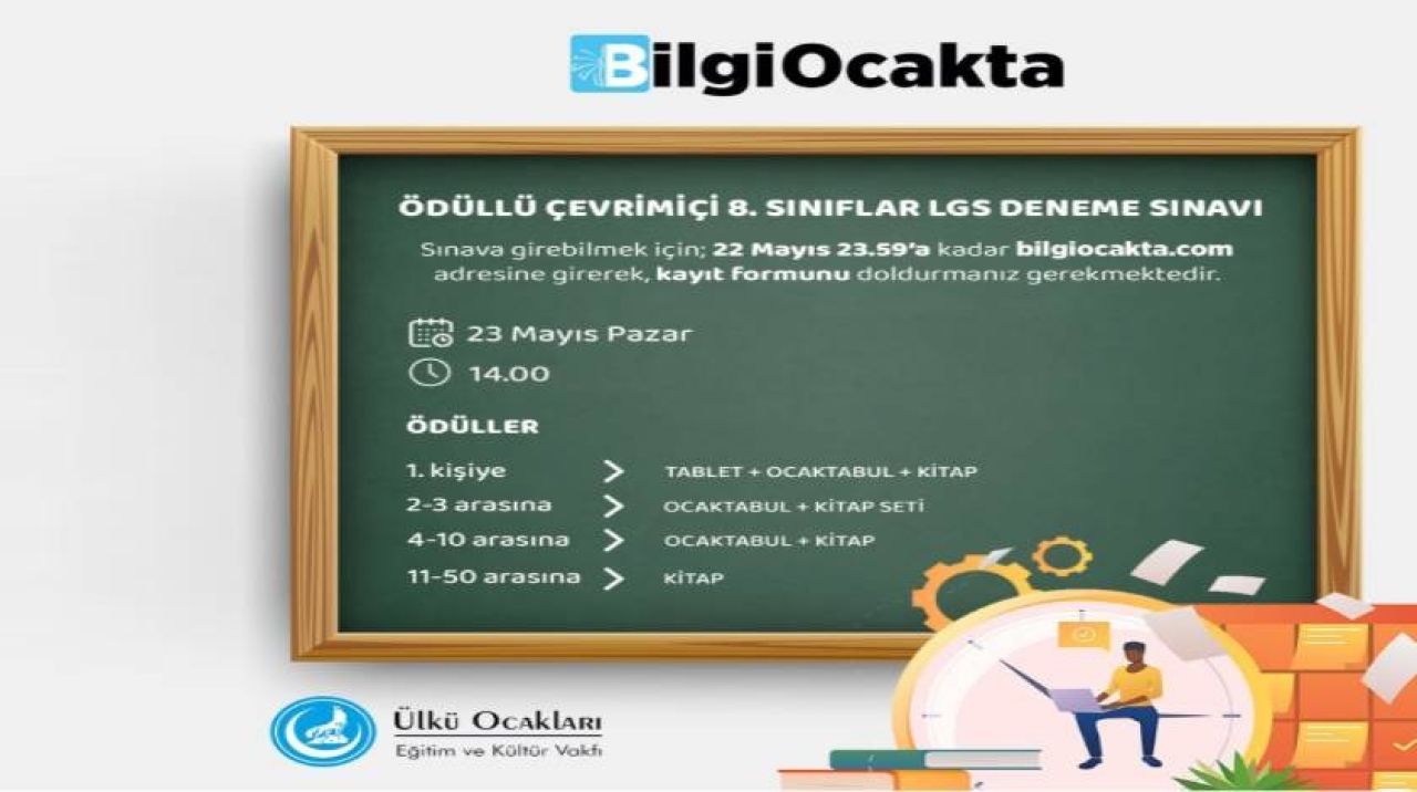 Ülkü Ocaklarının LGS Deneme Sınavına yoğun katılım