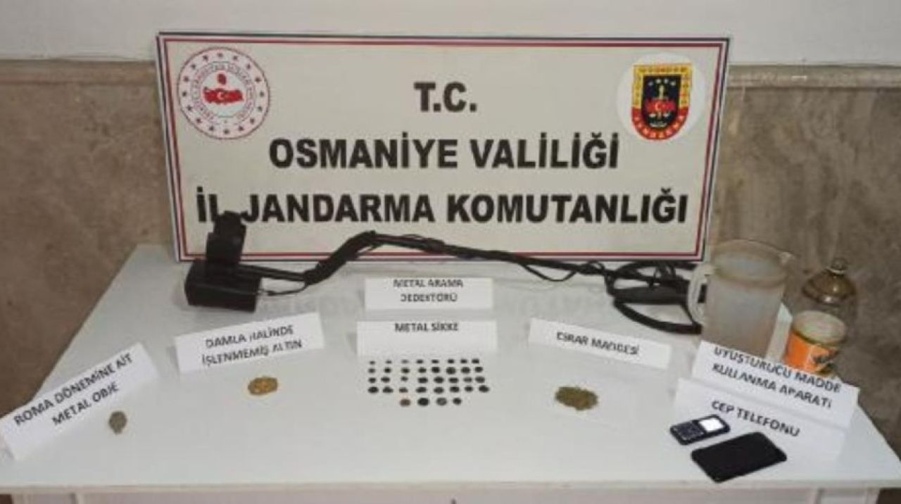 Osmaniye'de 'İzinsiz Kazı ve Tarihi Eser Kaçakçılığı' operasyonu