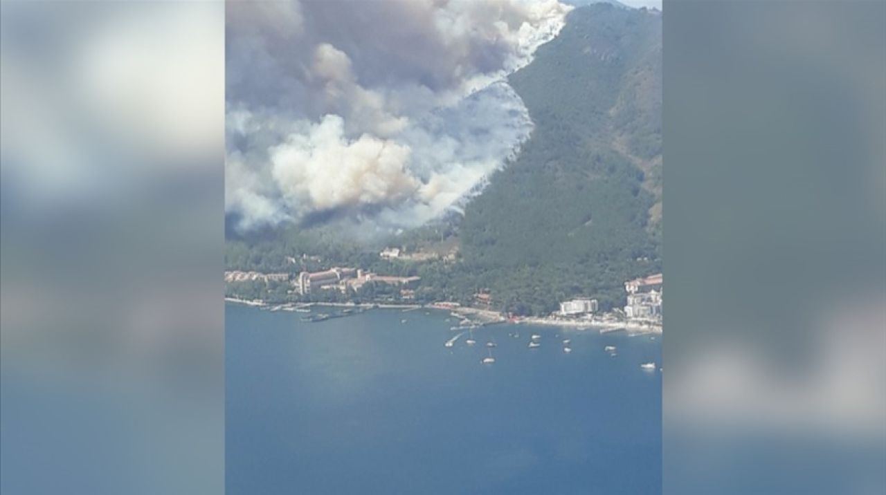 Marmaris'te orman yangını