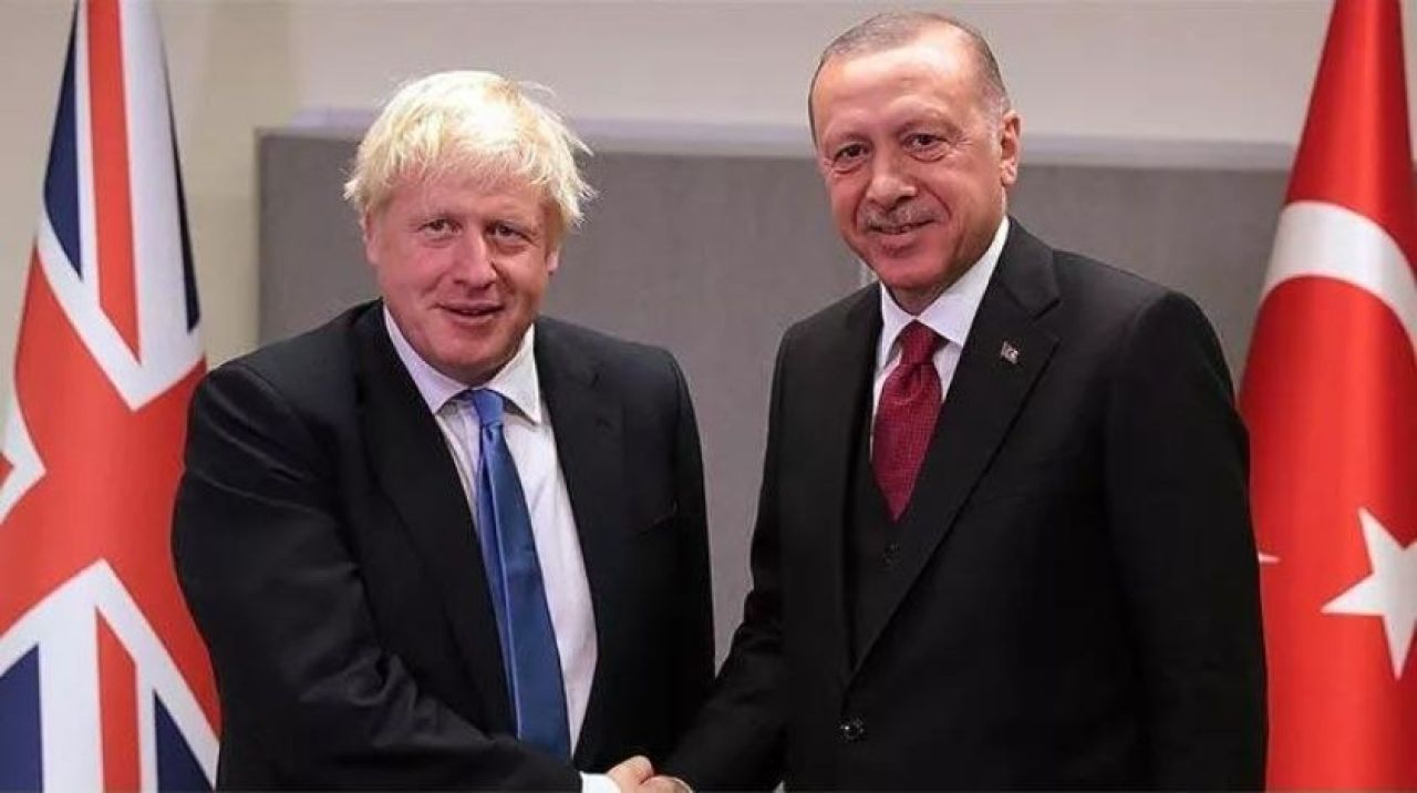 Cumhurbaşkanı Erdoğan, İngiltere Başbakanı Johnson ile görüştü