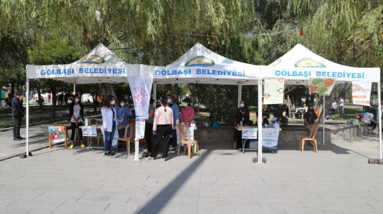 Gölbaşı Belediye Başkanı Ramazan Şimşek'ten aşı etkinliği