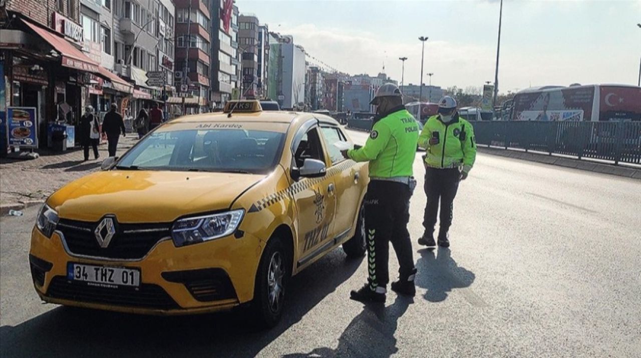 İstanbul'da taksicilere yönelik denetimler sürüyor