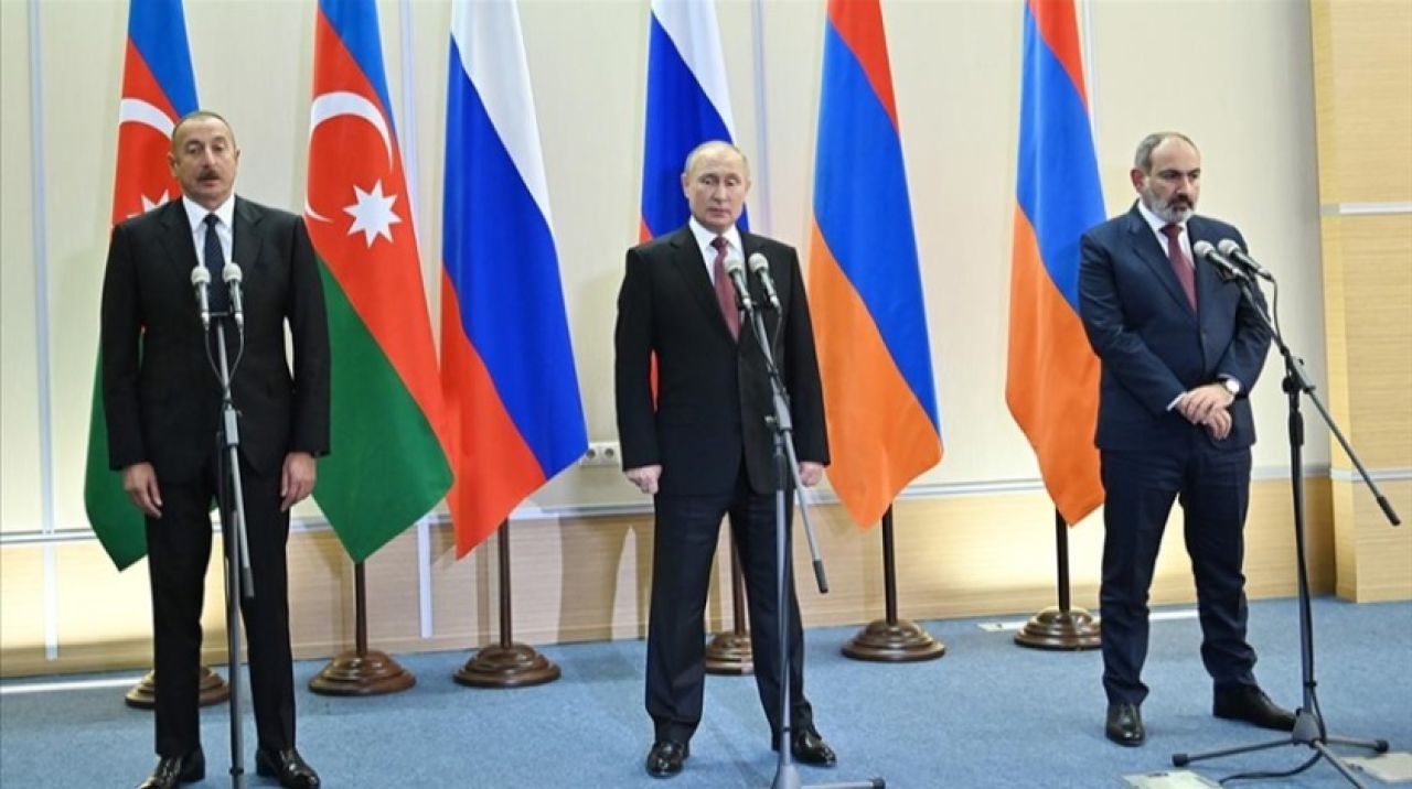 Aliyev, Putin ve Paşinyan'dan ortak bildiri