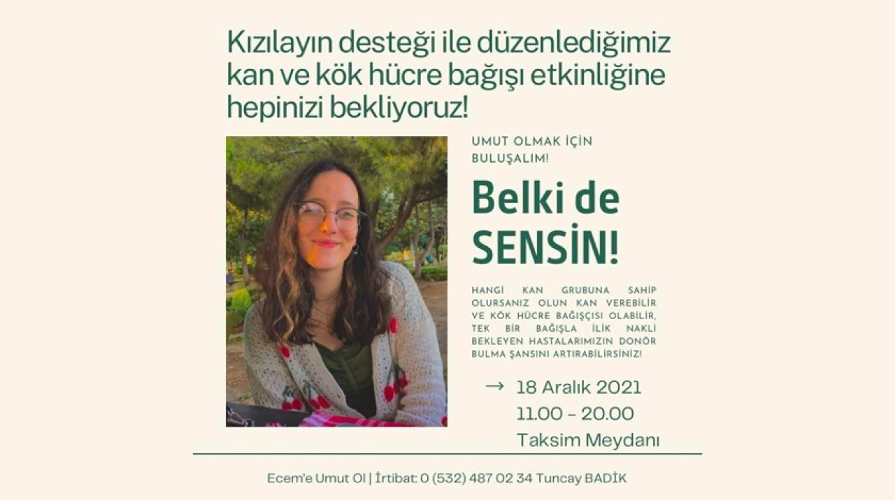 Ecem ve kök hücre bağışı bekleyenler için çağrı!