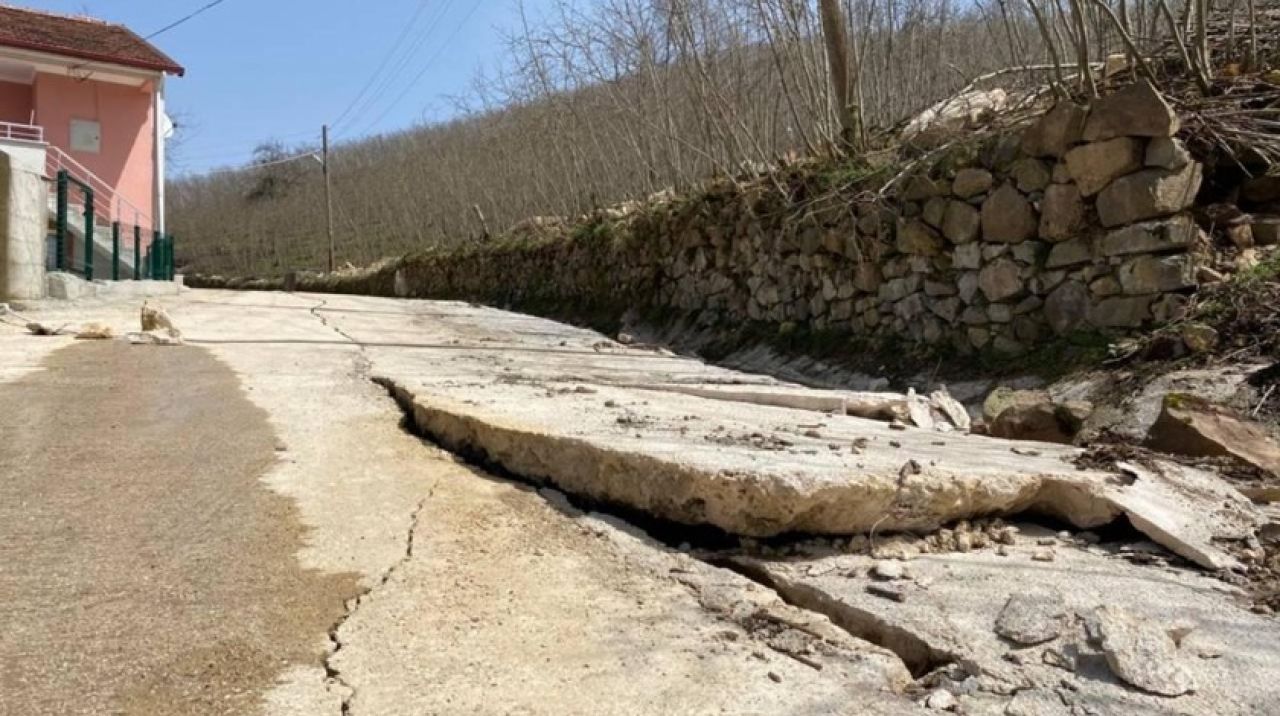 Ordu'da heyelan: Zarar gören binalar boşaltılacak