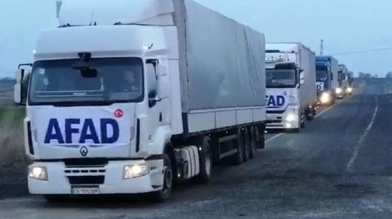 AFAD'dan Ukrayna'ya 67 tır insani yardım