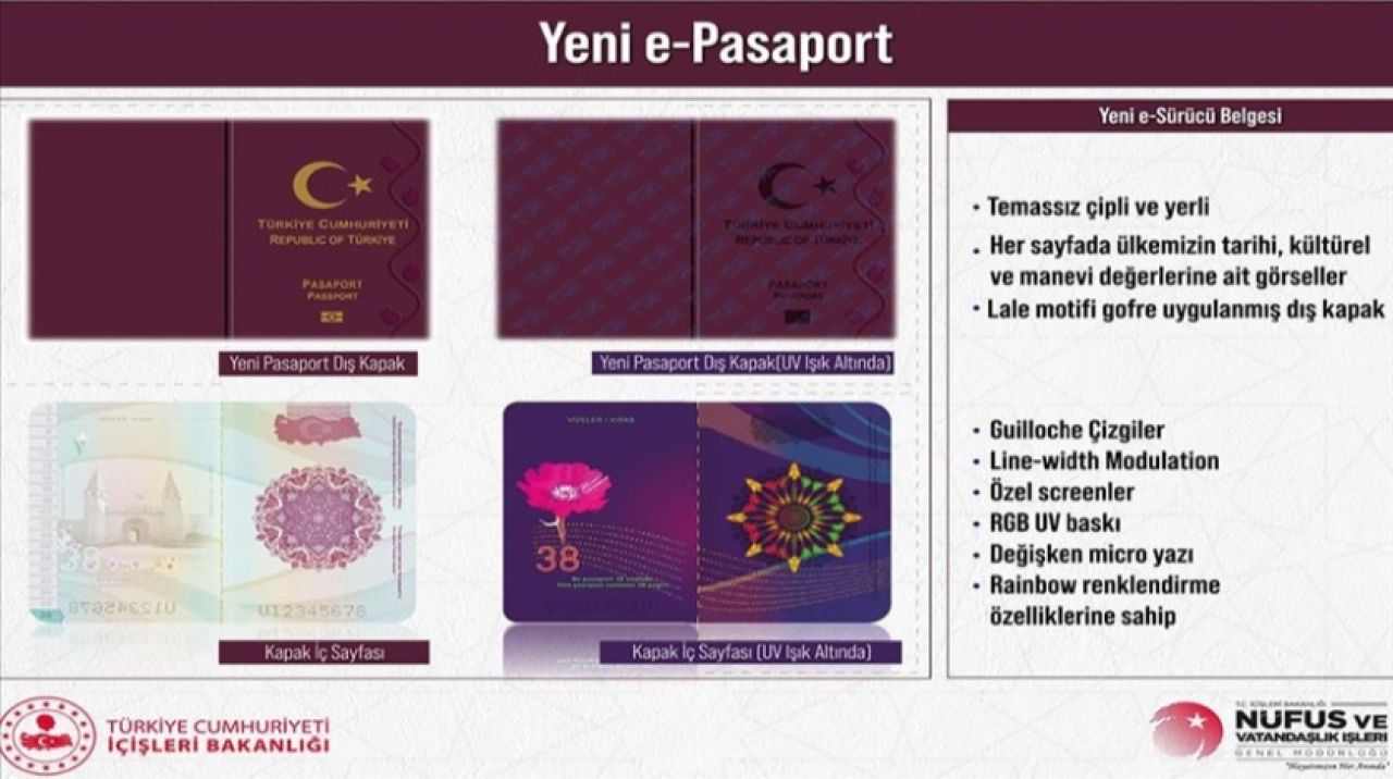 Yerli pasaport ve yeni sürücü belgesi tanıtıldı