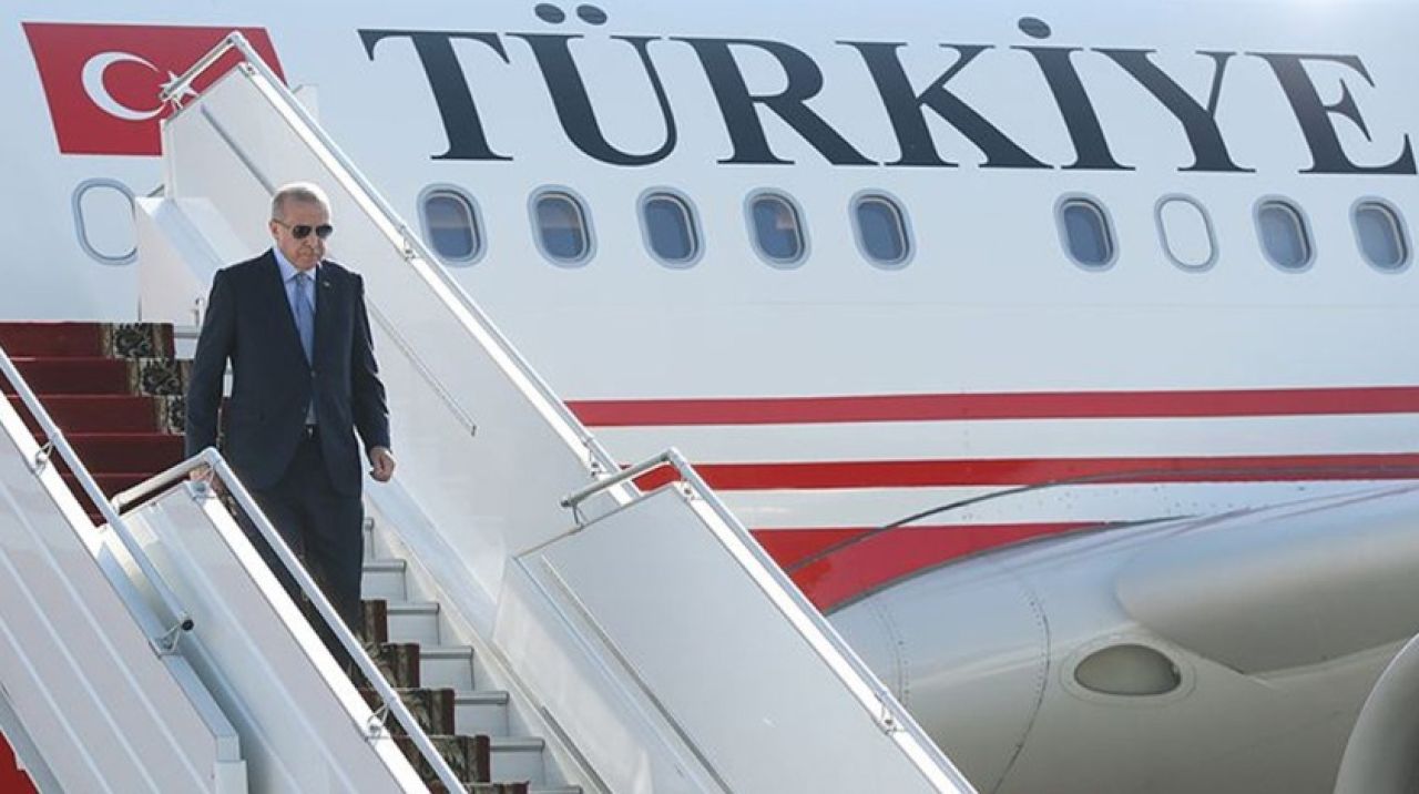 Cumhurbaşkanı Erdoğan, Azerbaycan'a gitti