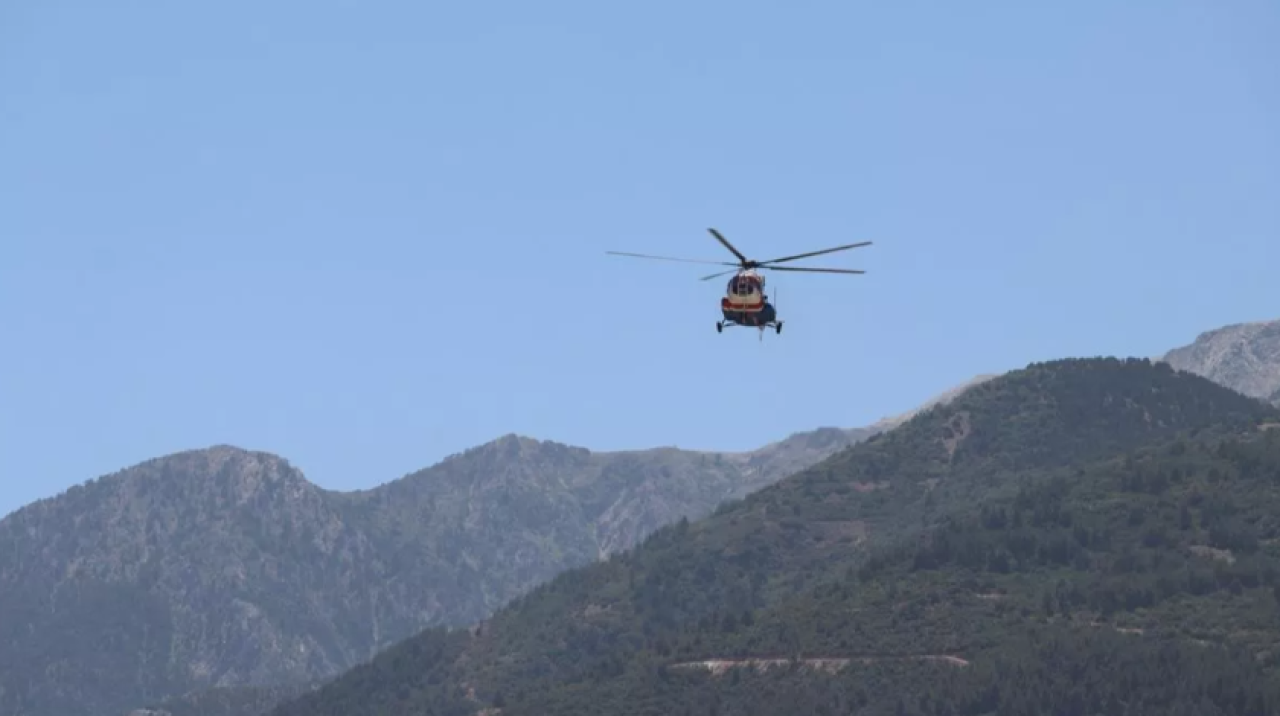 Bayram tatil öncesi helikopter destekli trafik denetimi