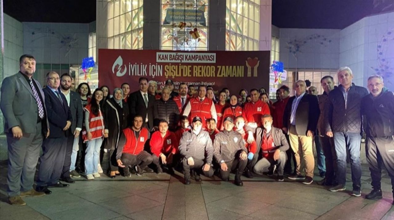 Şişli kan bağışında rekor kırdı!