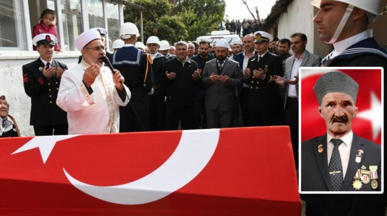 Kıbrıs gazisi Sadettin Türker'in cenazesi toprağa verildi