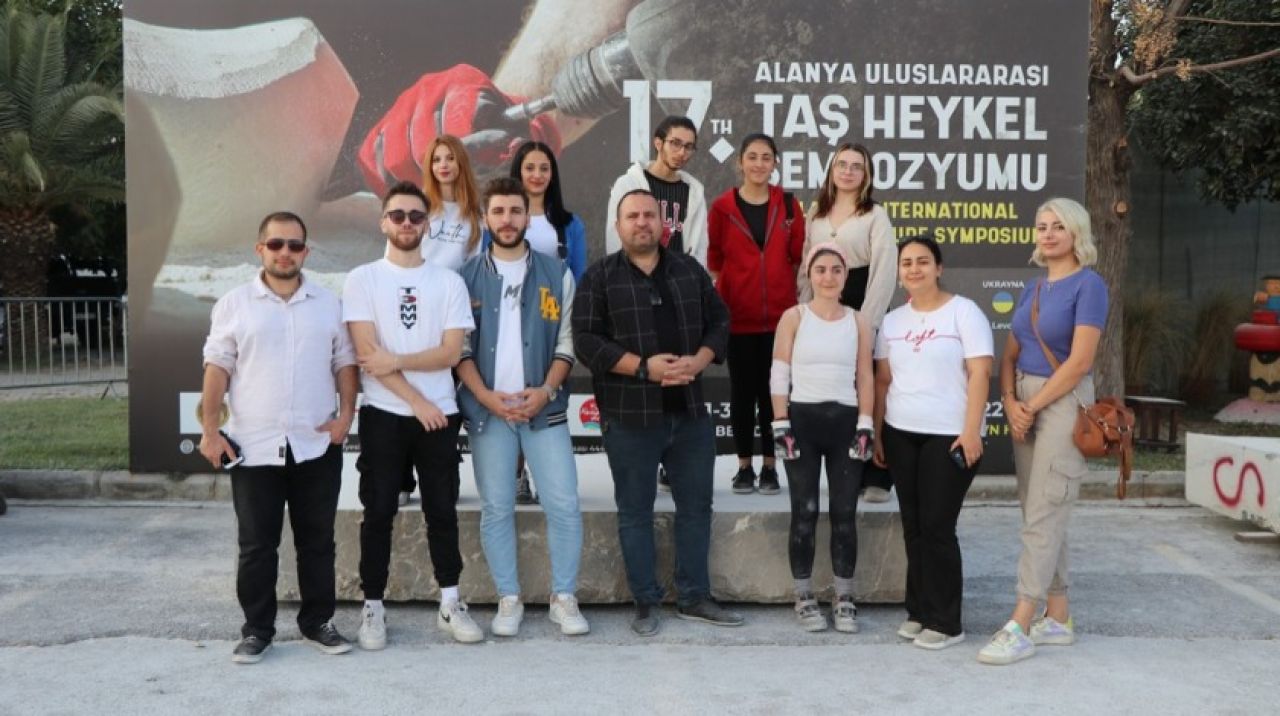 17. Alanya Uluslararası Taş Heykel Sempozyumu'na yoğun ilgi