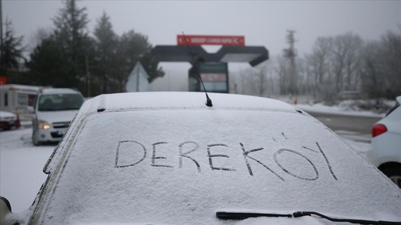 Trakya'da kar yağışı başladı