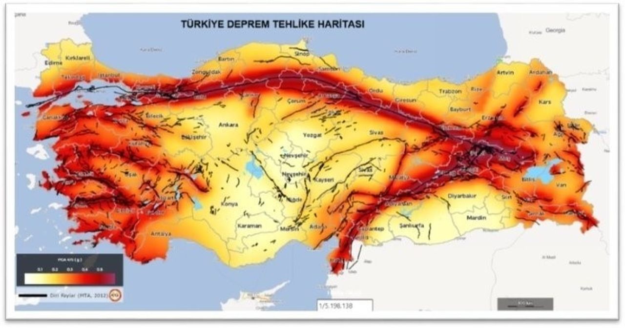 Fay hattı sorgulama ekranı tıkla öğren! e-Devlet Türkiye fay hattı haritası ile evimin altından fay hattı geçiyor mu?