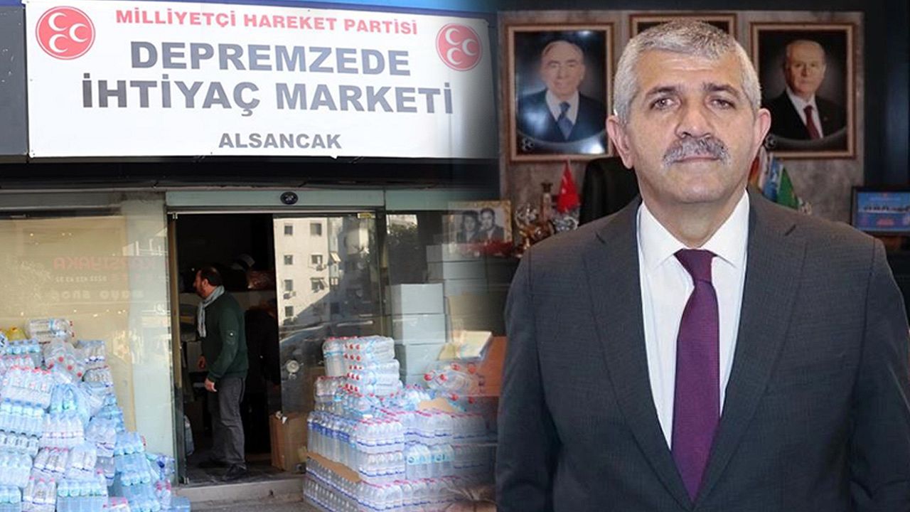 MHP'li Şahin'den dikkat çeken açıklamalar: Depremzedelere 5 ilçede ücretsiz market