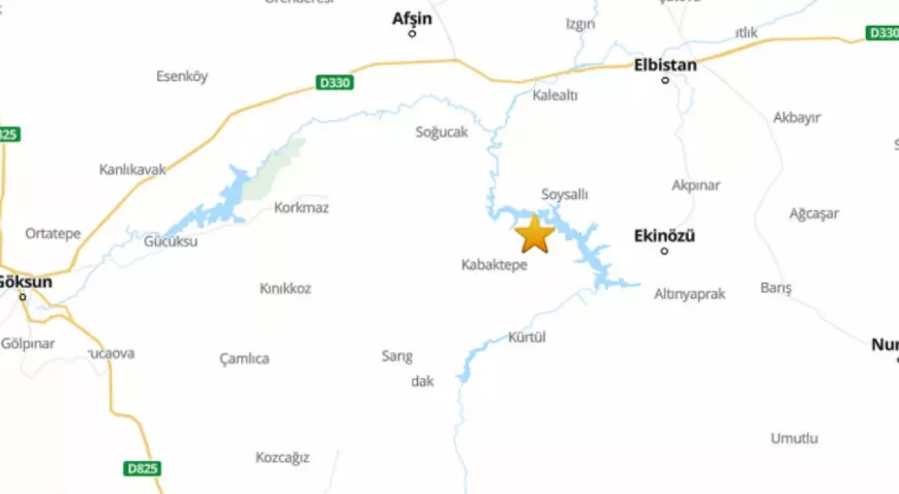 Kahramanmaraş'ta 4.7 büyüklüğünde deprem