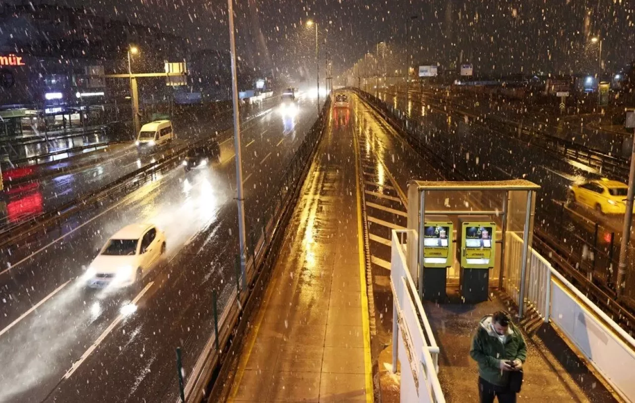 İstanbul'da kar yağışı