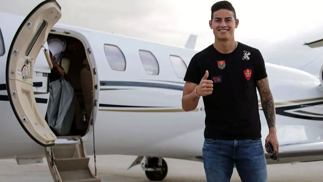 Yeni sezonun ilk transferi James Rodriguez! Havalimanında unutulmaz karşılama