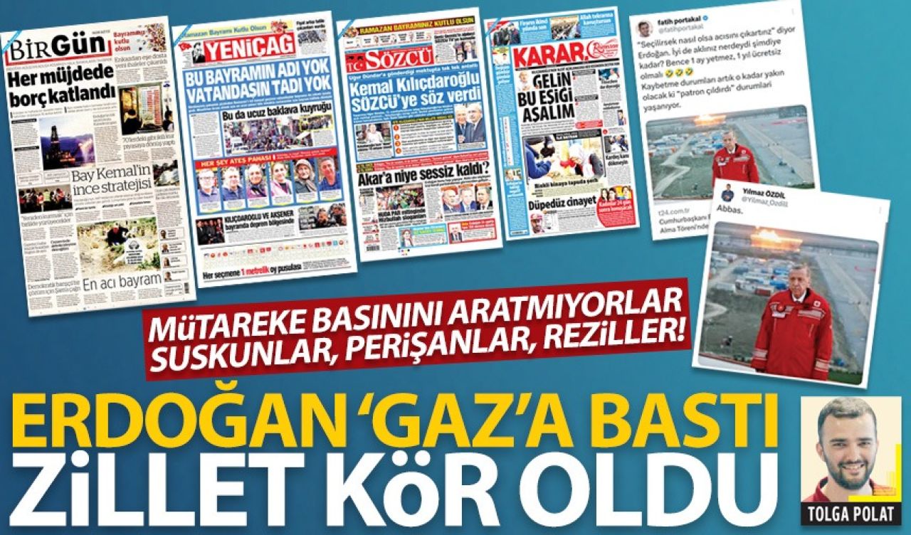 Erdoğan 'Gaz'a bastı zillet kör oldu