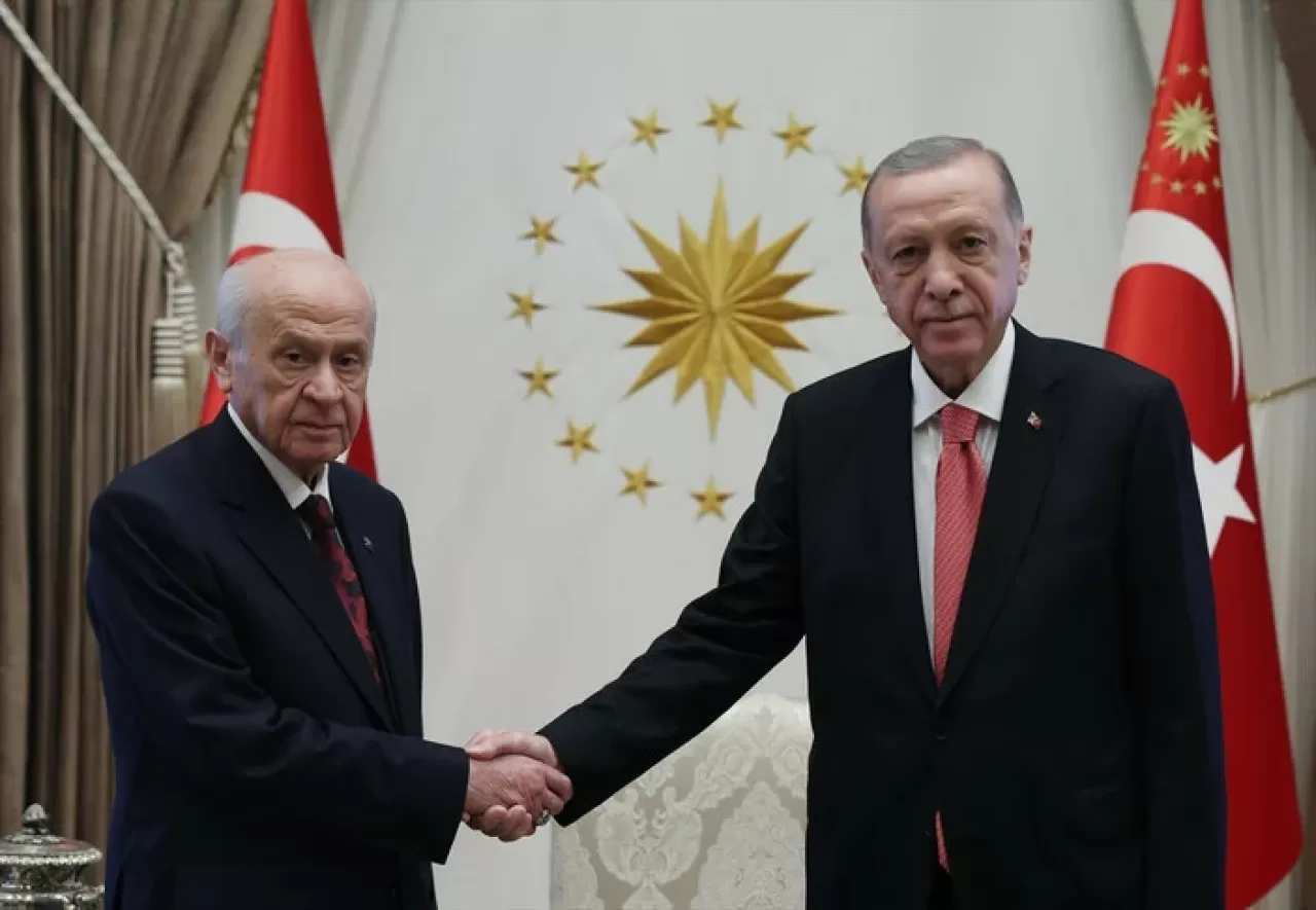 Beştepe'de seçim zirvesi! Cumhurbaşkanı Erdoğan, Devlet Bahçeli'yi ağırladı