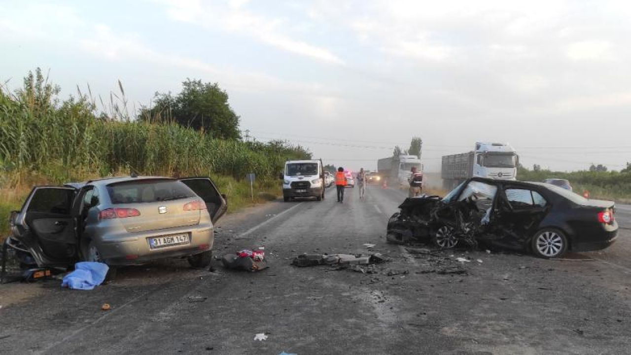 Hatay'da trafik kazasında 2 kişi öldü, 4 kişi yaralandı